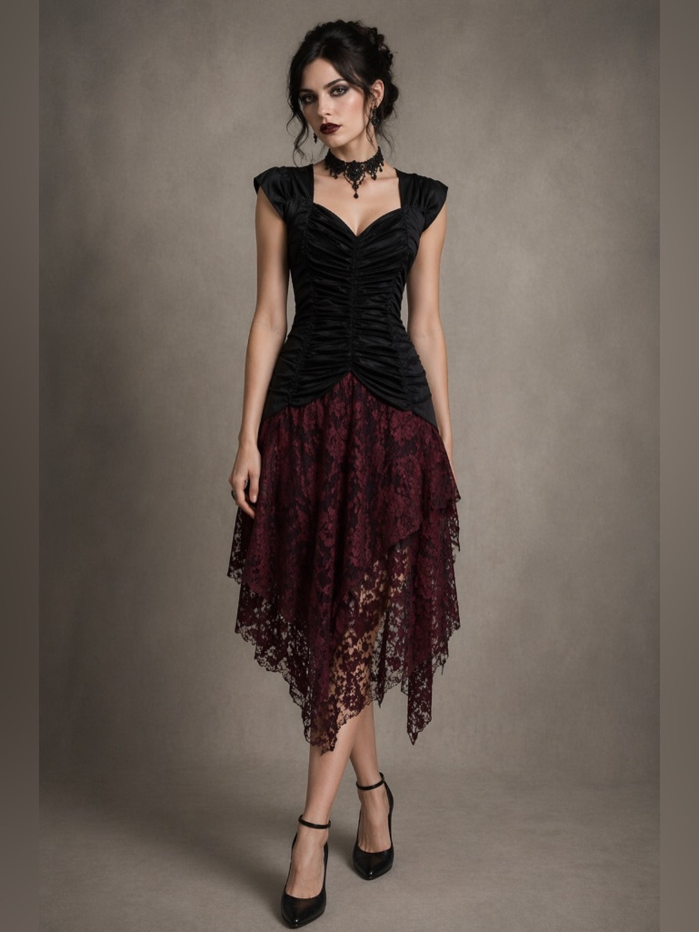 Vintage ISADORA dress, Gothic